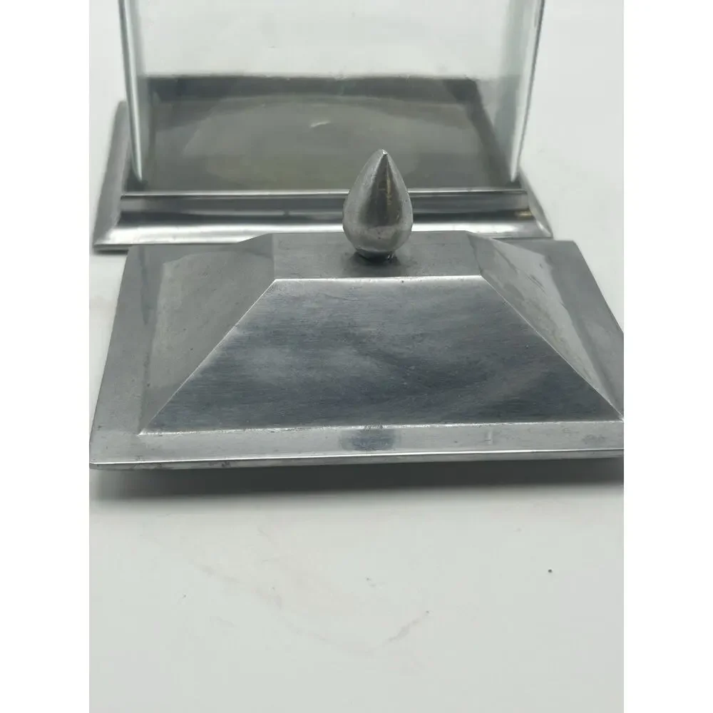 pottery barn Glass Display Case Or Trinket Box.
